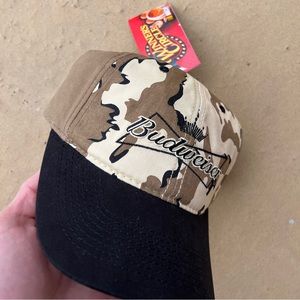 Vintage Brand New Dale Earnhardt Jr Budweiser Camo NASCAR WINNER’S CIRCLE Hat